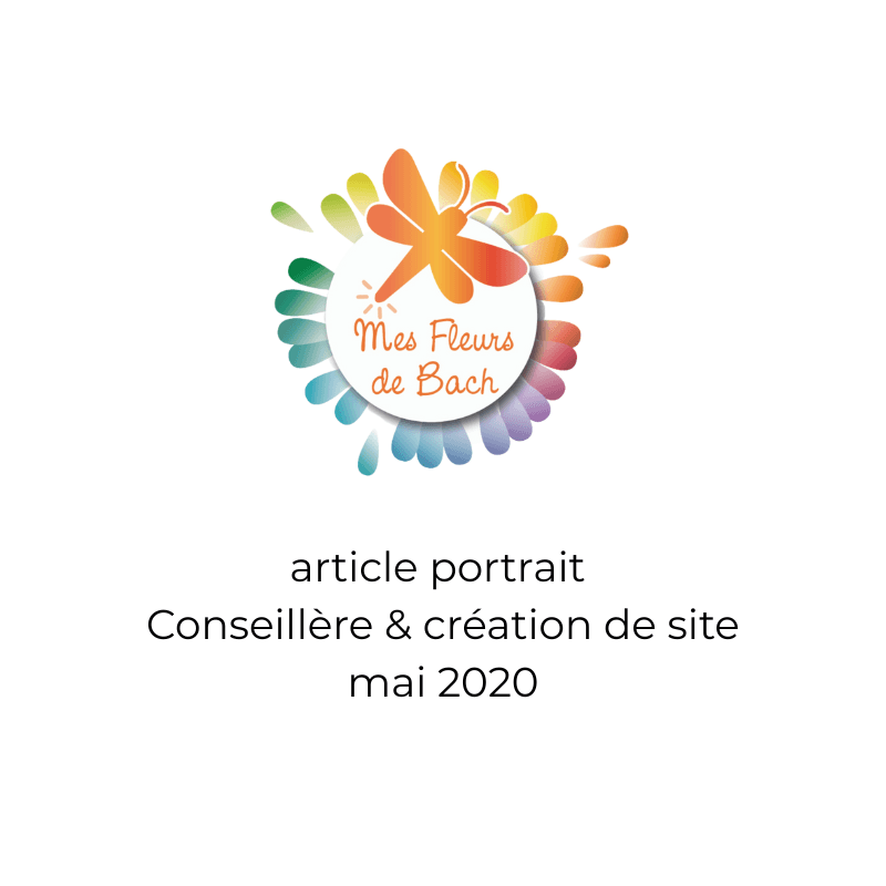 article fleurs de bach et création de site web