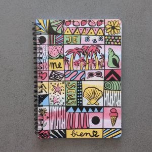 carnet abstrait couleurs ete