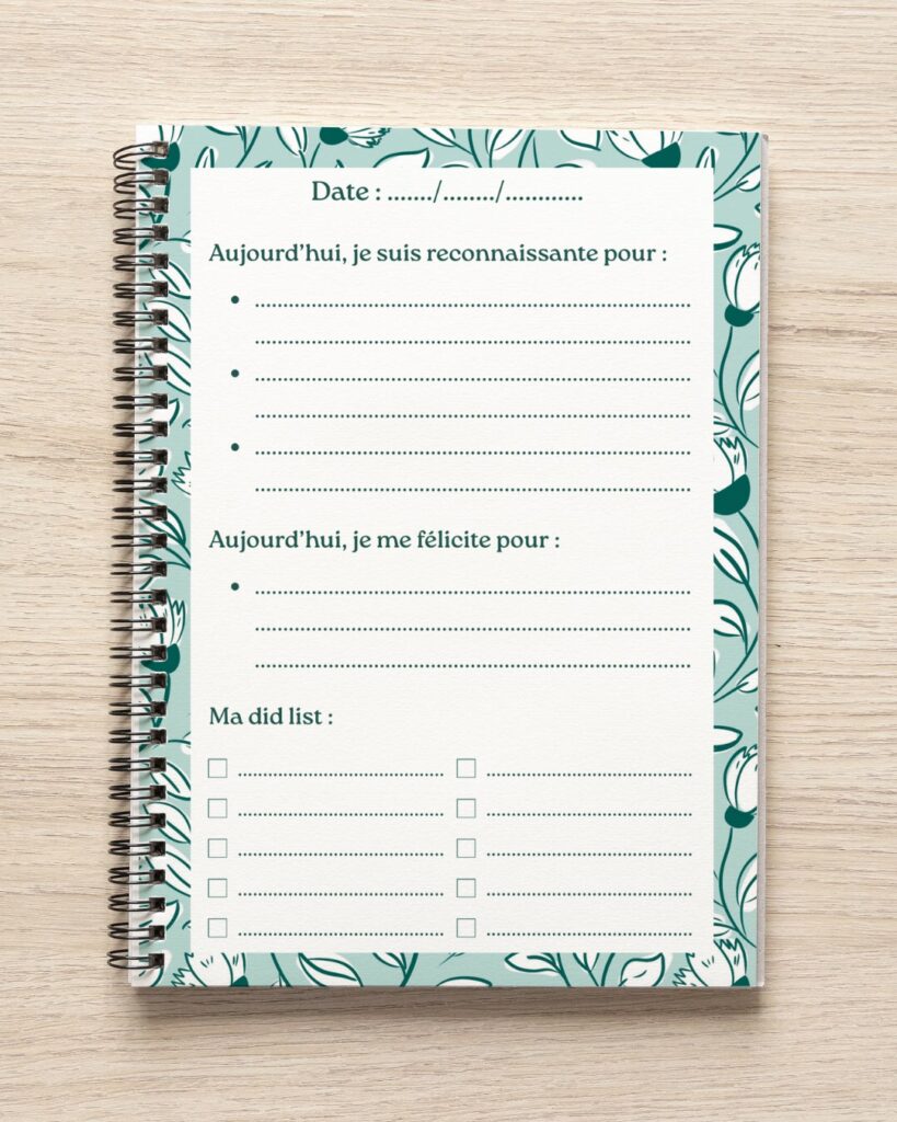 carnet gratitude page interieure