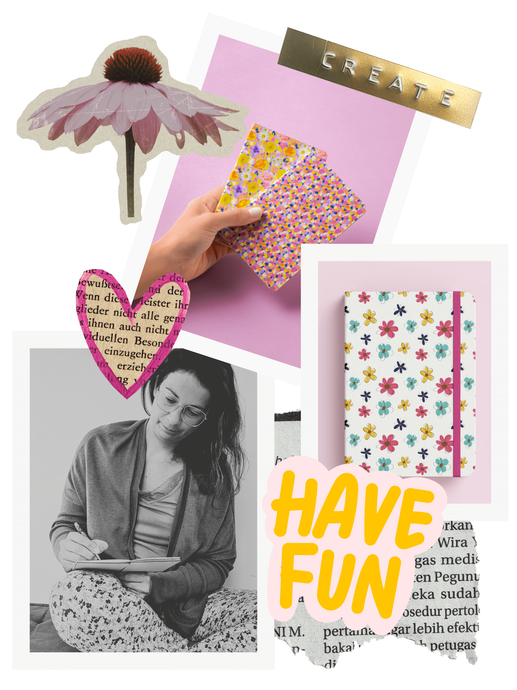 retrouver joie vivre collage scrapbooking