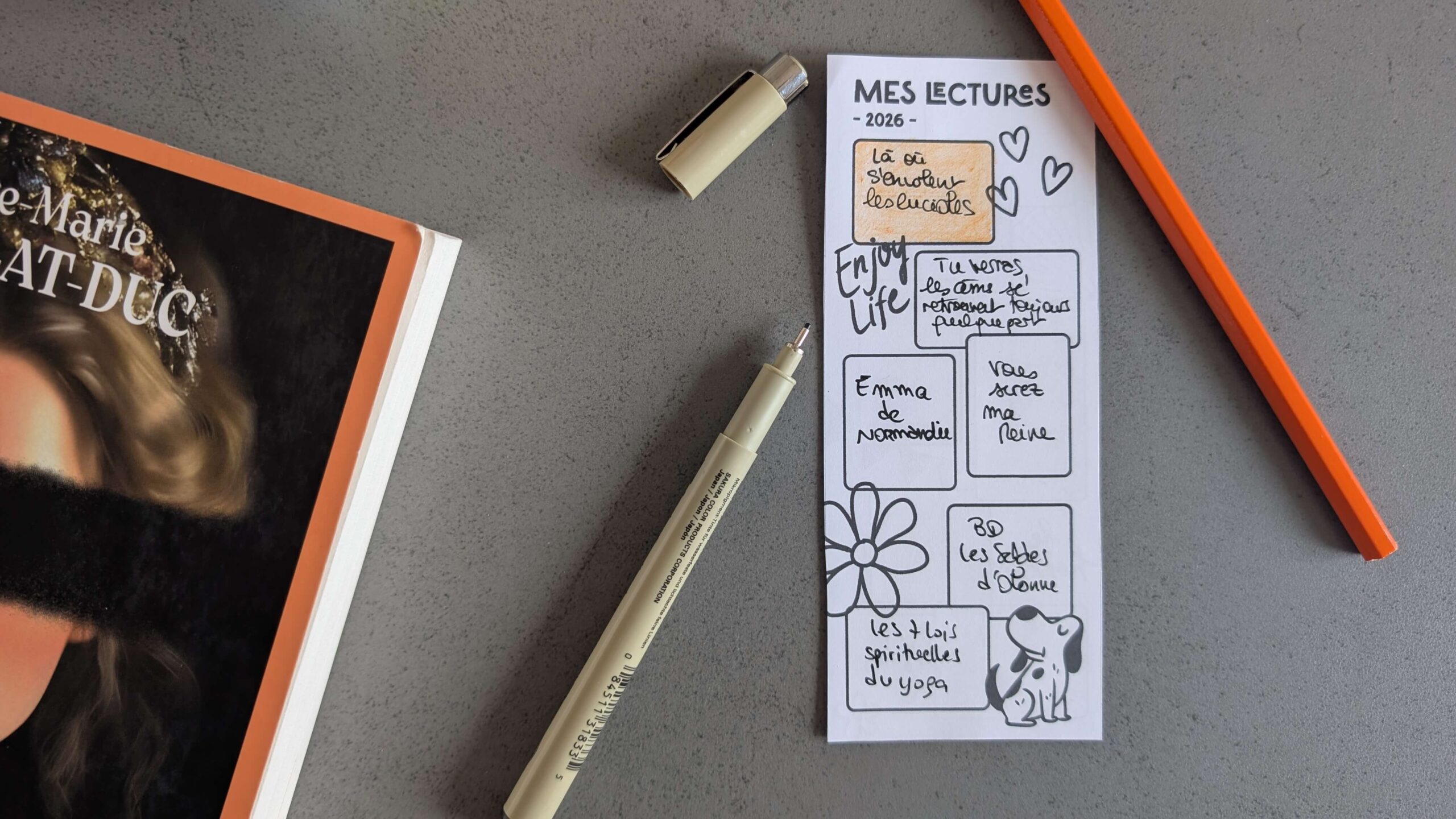 suivre mes lectures marque page