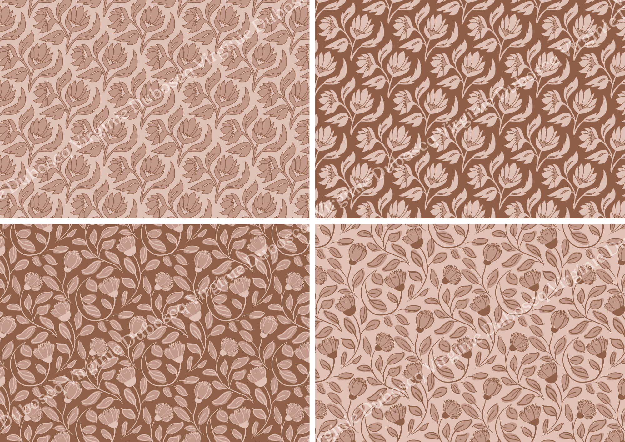 tests et recolorisations pour le choix du motif