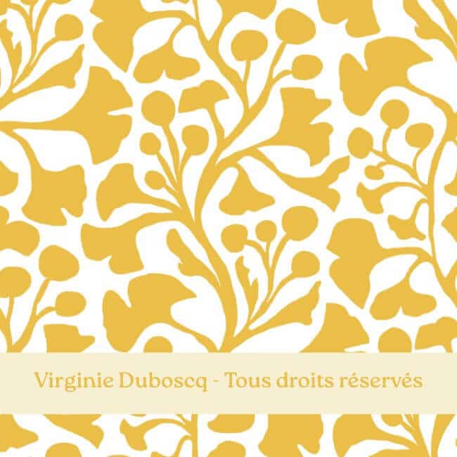 virginie duboscq motif ginkgo